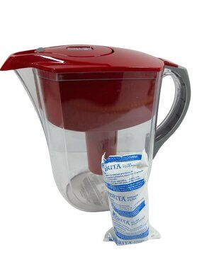 Brita Grand 10 cup Pitcher W/Filter Life Indicator Model ob36/ob03, With Filter
